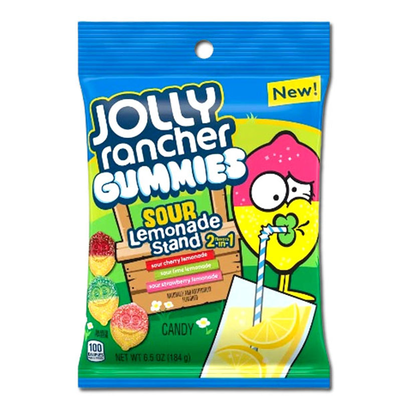 Jolly Rancher Gummi Lemonade Candy, 6.5 oz Peg Bag