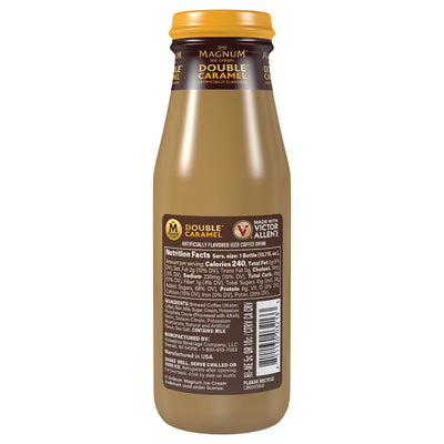 Magnum Double Chocolate Caramel Iced Latte, Iced Coffee Flavored, Ready to Drink, 12 Pack - 13.7oz Bottles