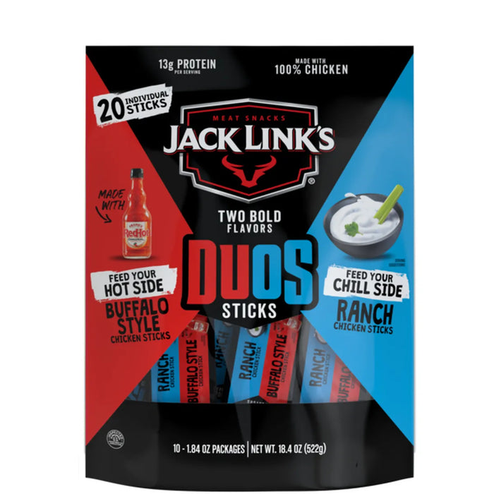 Jack Link's Duos Bites Chicken Redhot Ranch Bag