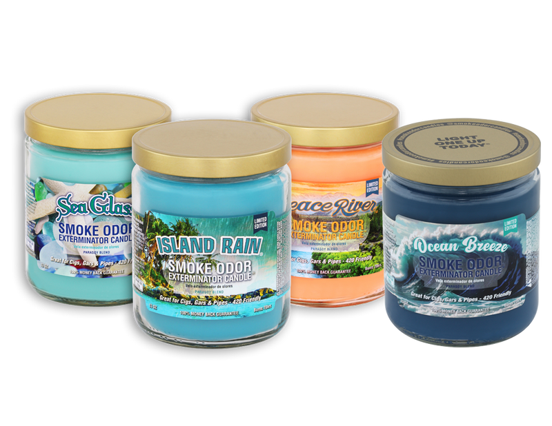 Smoke Odor Exterminator Jar Candle Summer Mix Variety Pack 12ct
