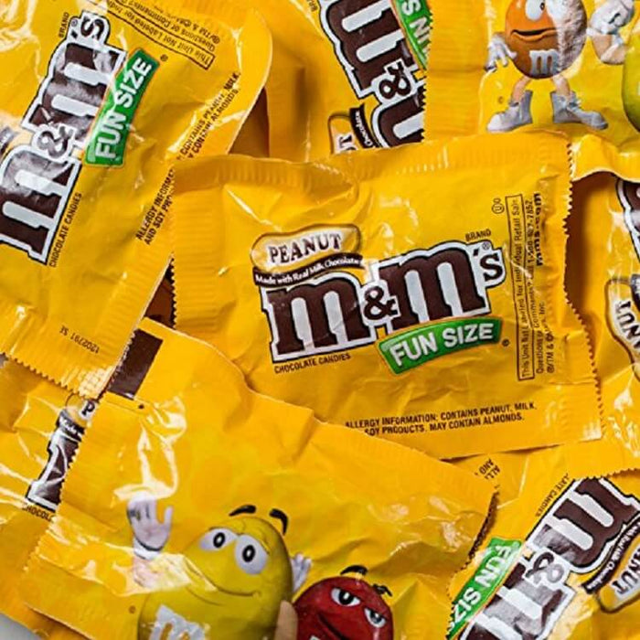 M&m Peanut Fun Size Bulk 23 lb Single Case
