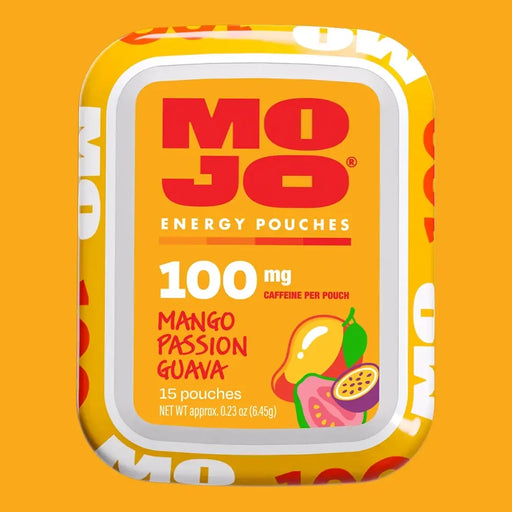 Mojo Mango Passion Guava Energy Pouches 100mg – 5-pack