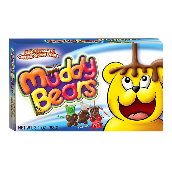 Muddy Bear Chocolate Gummy Bears Theater Box - 3.1 oz