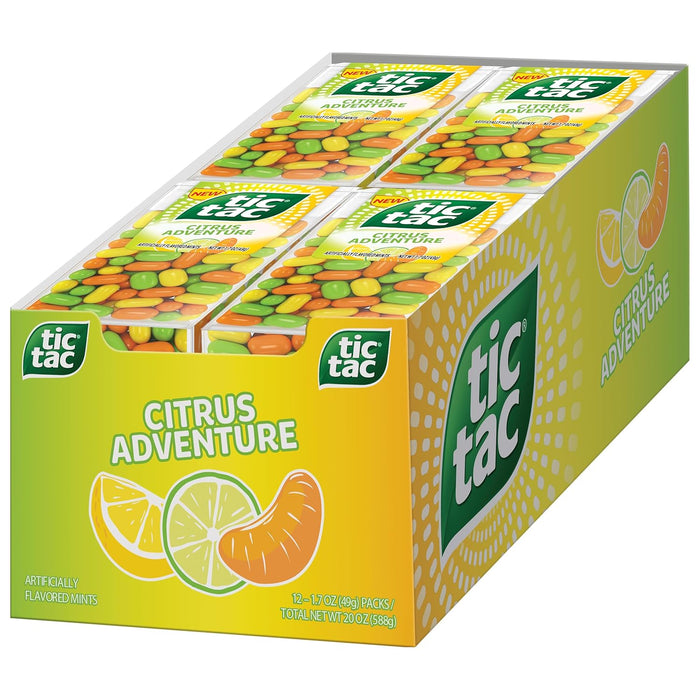 Tic Tac Citrus Adventure Mints - 12ct