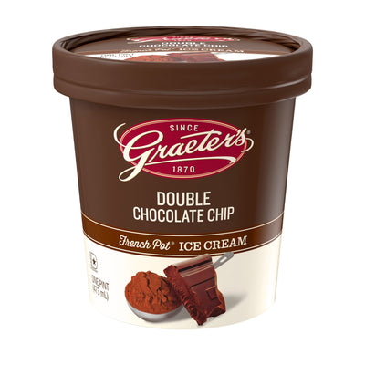 Graeter's - Handcrafted, French Pot Ice Cream - Double Chocolate Chip, Pint (8 count)