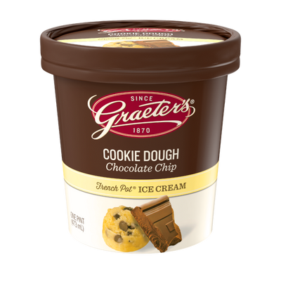 Graeter's, Ice Cream Cookie Dough Chocolate, 16 Fl Oz