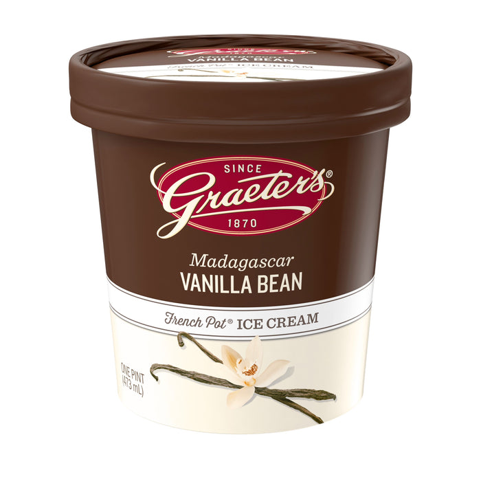 Graeter's Madagascar Vanilla Bean Ice Cream 16 oz 8-Pack Wholesale