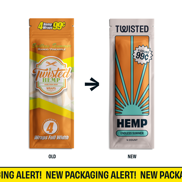 Twisted Hemp End Summer 4/ 99 4 Wraps per Pouch Pack of 15