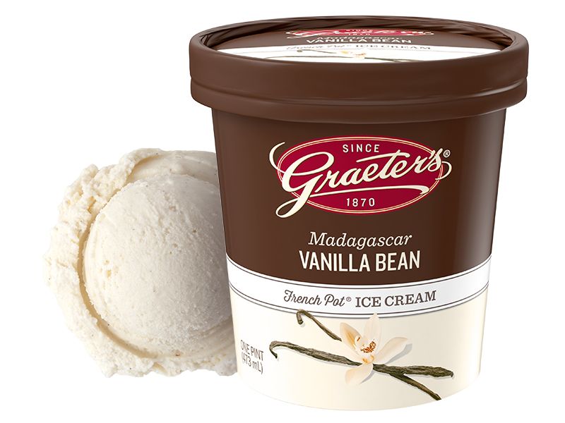 Graeter's Madagascar Vanilla Bean Ice Cream 16 oz 8-Pack Wholesale