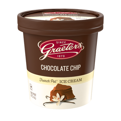 Graeter's Premium Ice Cream, Chocolate Chip, Pint (8 Count)