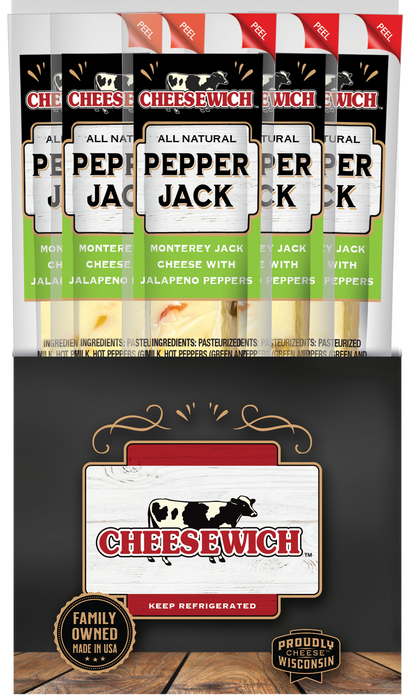 Cheesewich Cheese Stick Pepper Jack 1 oz (Pack of 24)