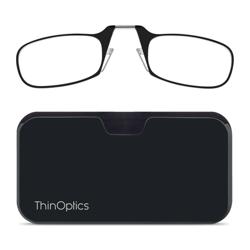 Sleek design meets universal comfort. Our Readers adapt to you, offering a barely-there feel with durability. Paired with with a black case: minimalist design, thin frames, and compact for portability.