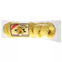 Bon Appetit Mini Lemon Cheese Donuts, 6 Count - Zesty and Creamy (Pack of 8)