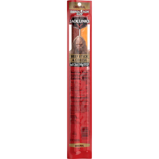 J Link Sasquatch Size Beef N Cheese 2.45 oz 12 Per Box