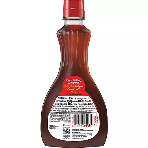 Pearl Milling Pancake Syrup 12 oz (Pack of 12)