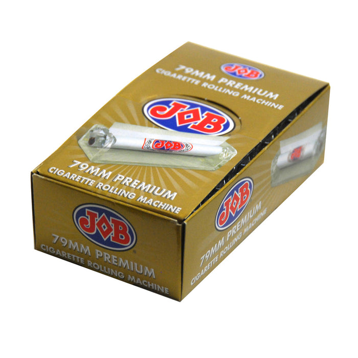 JOB Premium Rolling Machine 79mm - Easy Hand Roll Cigarette Maker for Perfect Smoking Experience (Pack of 12)