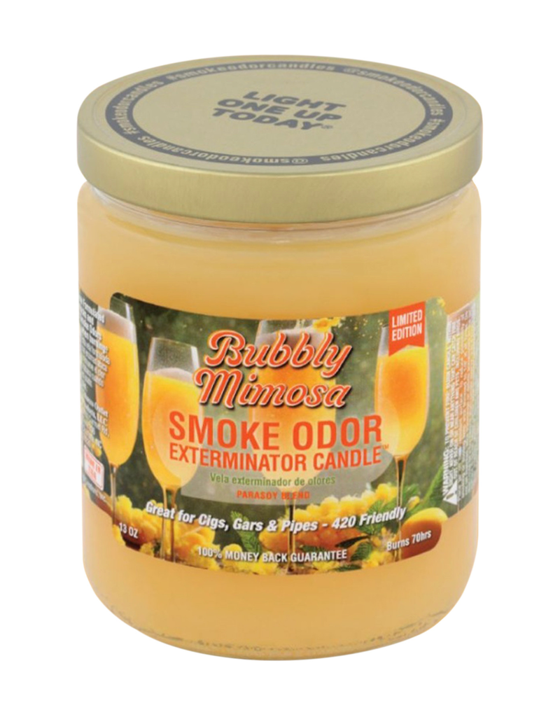 Smoke Odor Exterminator Jar Candle Bubbly Mimosa 12ct