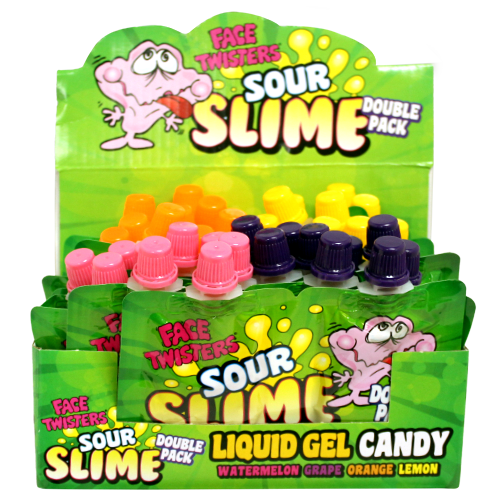 Face Twisters Sour Slime Series 2, Double Pack, Fun and Tangy Treats