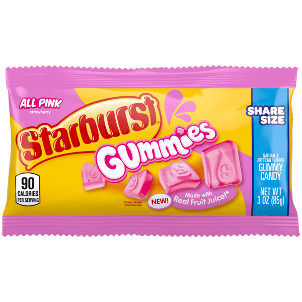 Starburst Gummies All Pink King 3 oz 15 Per Box
