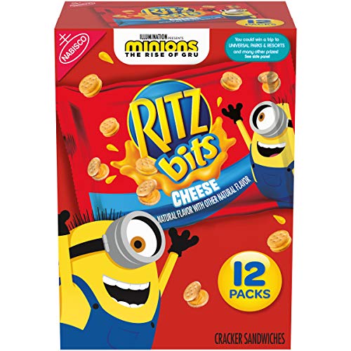 RITZ Bits Cheese Sandwich Crackers, 12 - 1 oz Packs