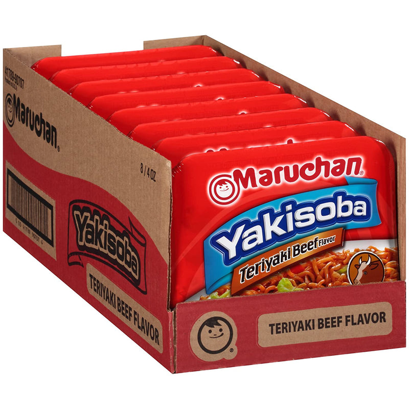 Maruchan Yakisoba Teriyaki Beef Flavor 4 Ounce Single Serving Home-style Japanese Noodles