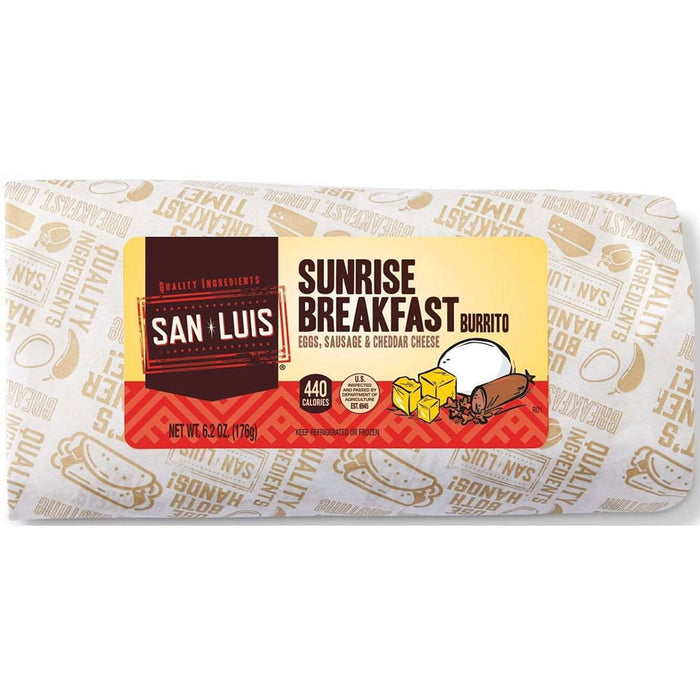 Deli Express Sunrise Breakfast Burrito 6.2 Ounce Pack of 12 Wholesale