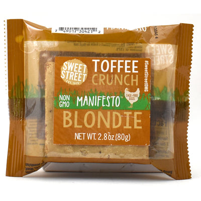 Sweet Street Individually Wrapped Toffee Crunch Manifesto Blondie, 3.6 Ounce