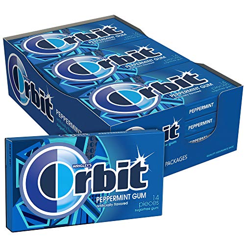 Orbit Peppermint Sugar-Free Chewing Gum 14-Piece 12-Pack Wholesale Case