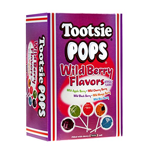 Tootsie Pops Assorted Wild Berry Flavors Chocolatey Center 3.75 Pound 100 Count