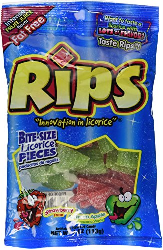 Rips Assorted Licorice Pieces, 4 Ounce Bags