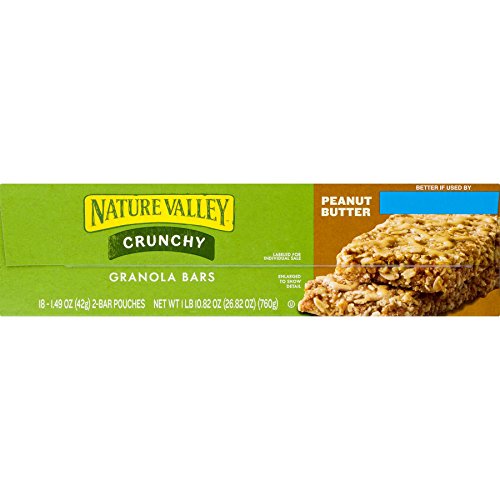 Nature Valley Granola Bar Peanut Butter, 1.50-Ounces (Pack of 18)