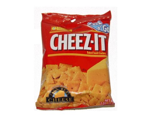 Cheez-it 100% Real Cheese Baked Snack Crackers 3oz, 12 Bags [2- Six Packs]