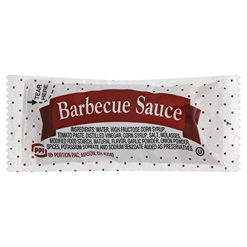 Portion Pack Sauce Barbecue, 0.42-Ounce Single Serve Packages (Pack of 200)