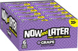 Now & Later Original Grape Taffy Chews Candy 24-Pack Wholesale