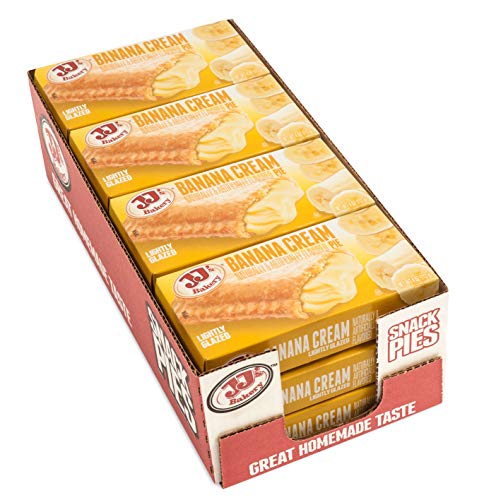 JJ's Bakery Lightly Glazed Banana Cream Snack Pies 4oz Wholesale