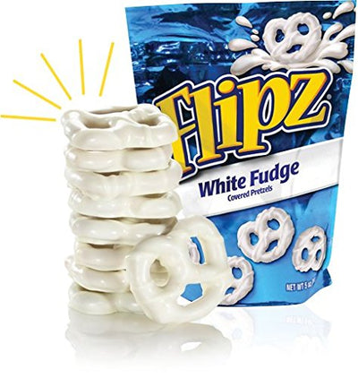 Demet's Flipz White Fudge Pretzels, 5 oz Bag