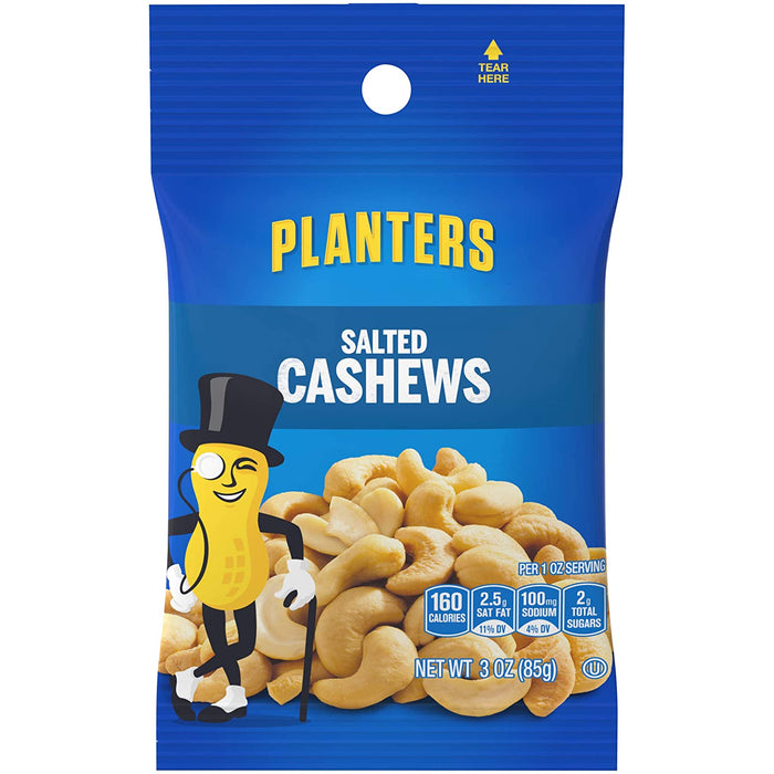 Planters Salt Cashew Peg Bag 3 oz Single Bag