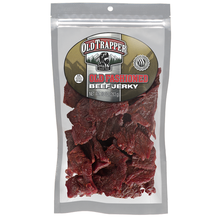 Old Trapper Old Fashioned Beef Jerky 10 Ounce Bag Wholesale