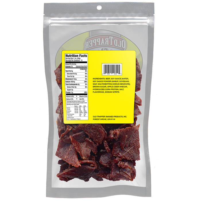 Old Trapper Teriyaki Beef Jerky 10oz Wholesale Bags