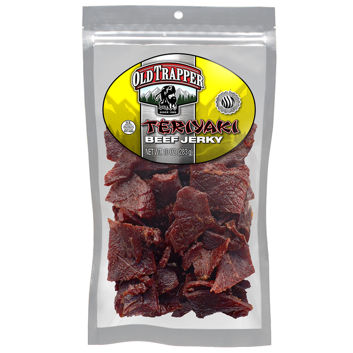 Old Trapper Teriyaki Beef Jerky 10oz Wholesale Bags