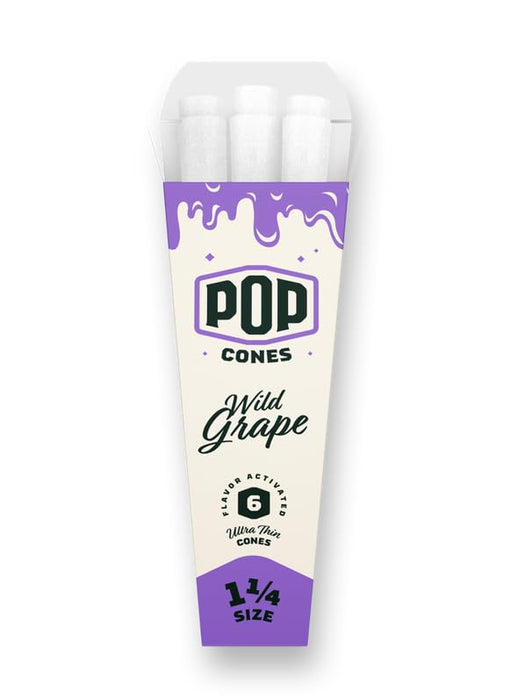Pop Cones Pre Rolled Cones with a Flavor Burst Pop - Pop Inside A Tip Natural Unbleached & Ultra Thin Paper Available in King Size & 1 1/4 Paper