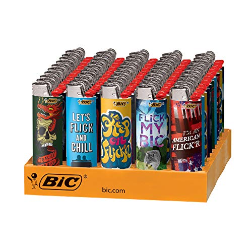 BIC Special Edition Flick My BIC Series Lighters, 50-Count Tray