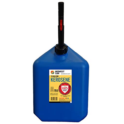 Quick-Flow Spout Midwest Can 7610 Auto Shut Off Kerosene Can - 5 Gallon