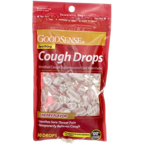 Good Sense Cough Drops Cherry - 30 Drops