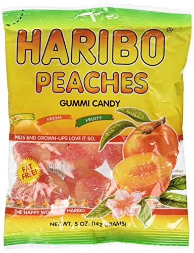 Haribo Gummi Peaches 5 oz Bag
