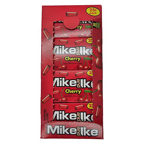 Mike & Ike Cherry Chewy Candies 24-Pack Wholesale Case