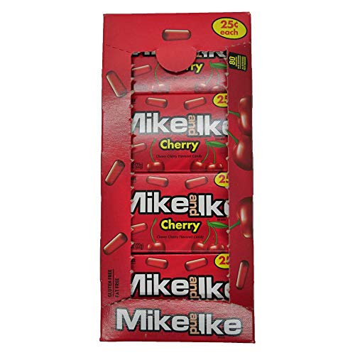 Mike and Ike Cherry Chewy Candies - Case of 24 0.78-oz. Box