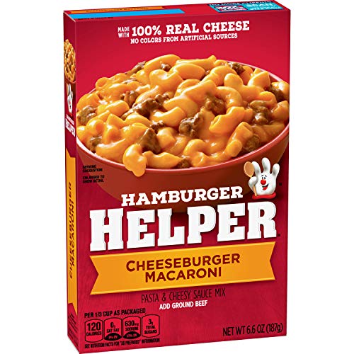Hamburger Helper, Cheeseburger Macaroni Meal, 6.6 oz Box