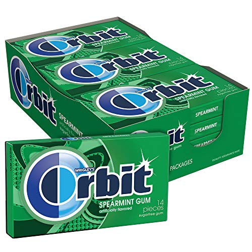 Orbit Spearmint Sugarfree Gum, 14 Pieces (12 Pack)