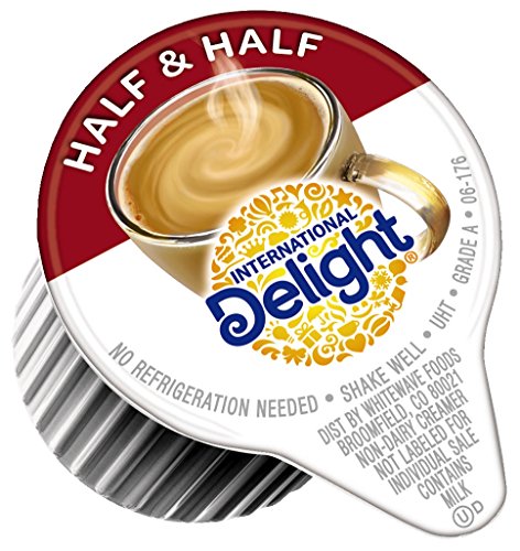 International Delight, Coffee House Inspirations Half and Half, 180 Count (Pack of 1), Single-Serve Coffee Creamers, Shelf Stable, Great for Home Use, Offices, Parties or Group Events